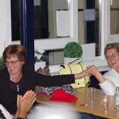 De winnaar van de taart: Christel